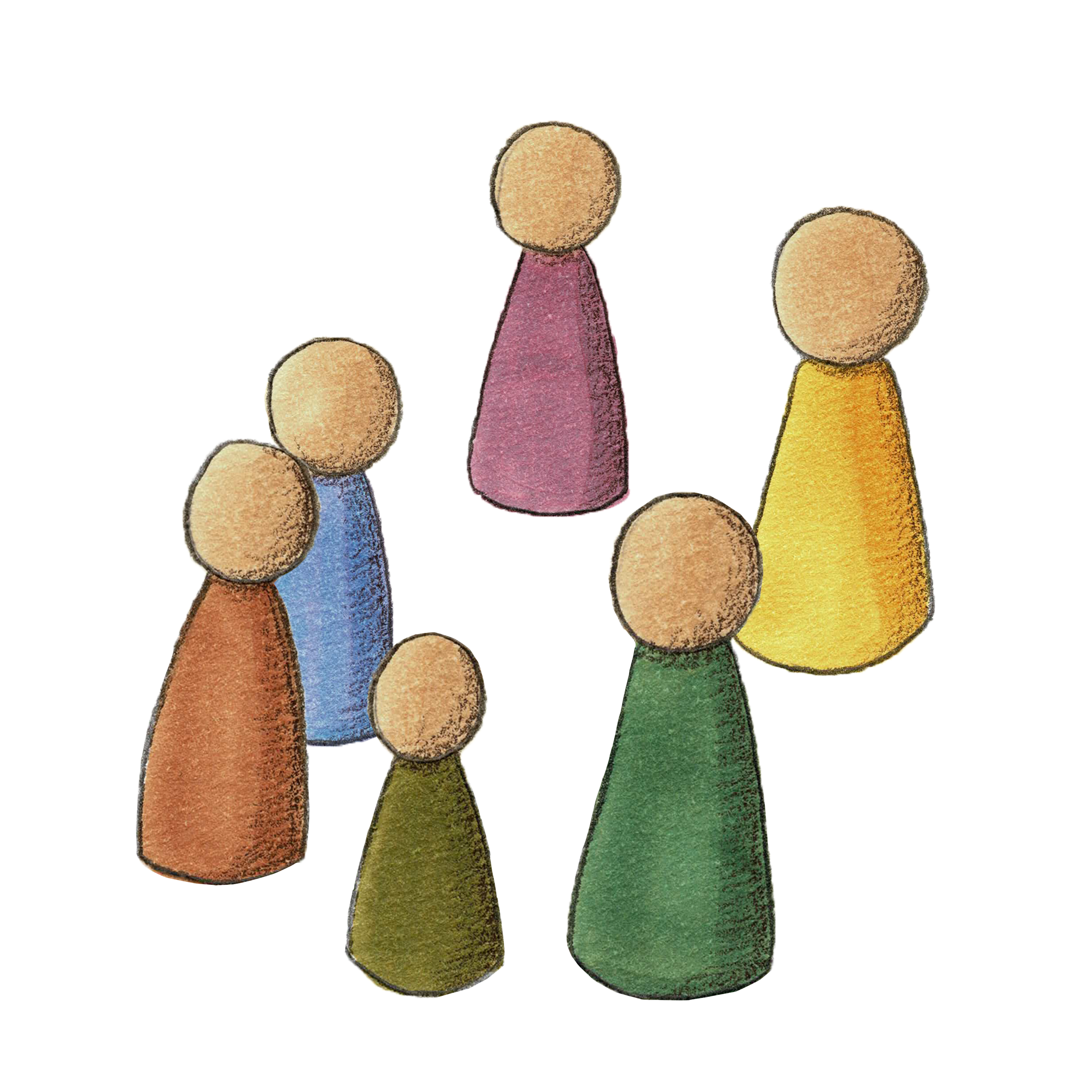 Poppetjes 7 - wit
